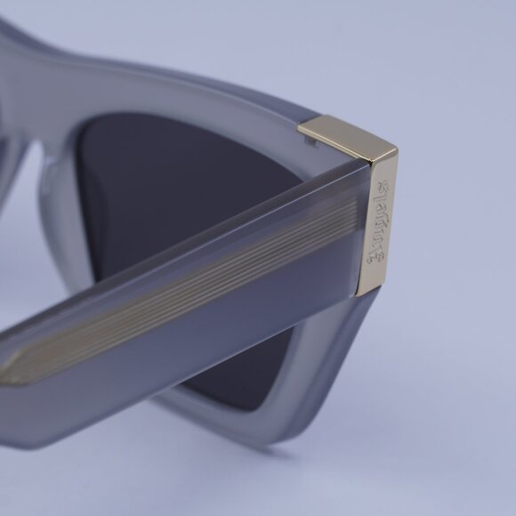 Palm Angels PERI099 HOLLYWOOD 0907 Sunglasses Grey Cat Eye Frame, Grey Lenses - Picture 10 of 11